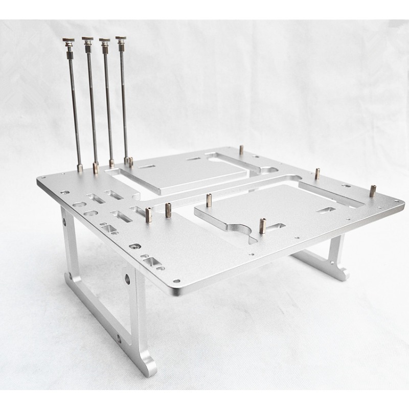 Aluminum Open Frame Test Bench Water Cooling - オープンフレームアルミ製コンピューターケース、MATXマザーボード水冷テストベンチシャーシ（PCハードウェア用）